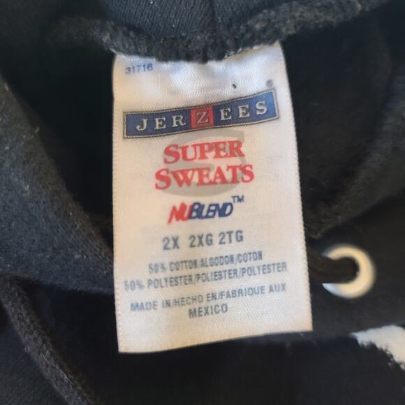 Sage Francis Tour 2005 A Healthy Distrust Dark Blue Hoodie Shirt Sweatshirt 2X - Picture 3 of 3